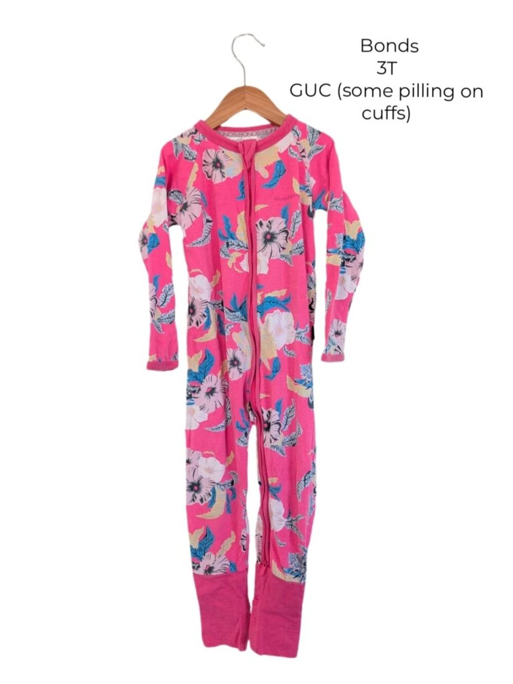 Bonds Wondersuit - Pink Floral 3T Girls Clothing